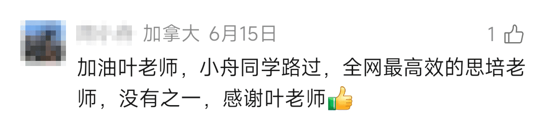 叶老师视频号学员真实评论截图(第 11 张)